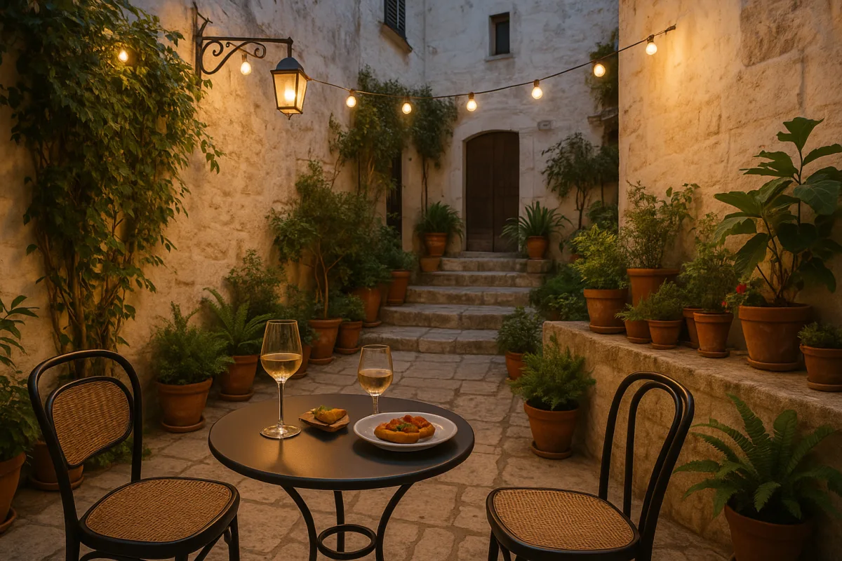 Dove trovare giardini segreti per aperitivo a due nei centri storici pugliesi: atmosfere incantate che pochi conoscono
