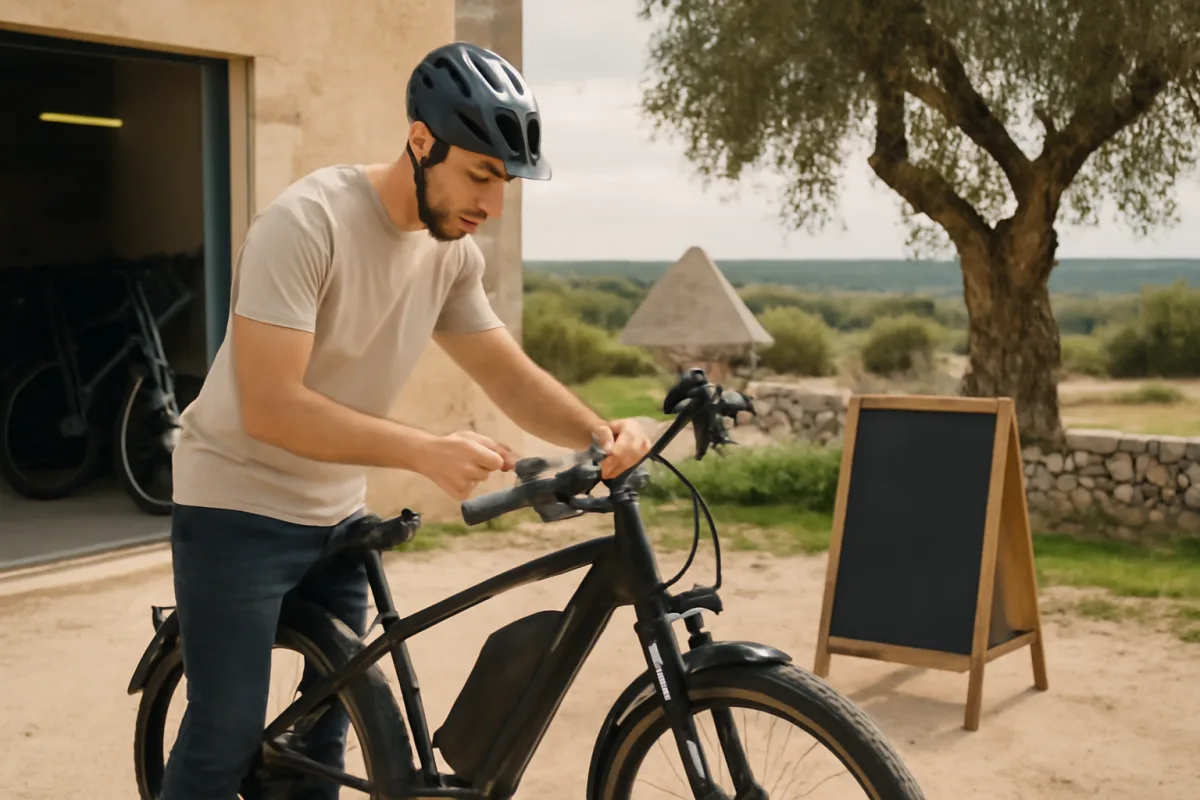 Noleggio bici elettrica in Valle d'Itria: cosa controllare prima di partire davvero
